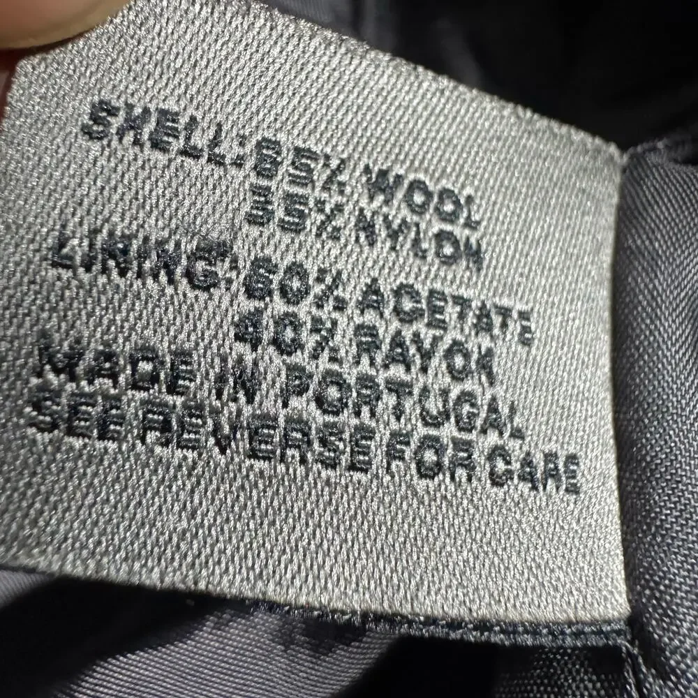 Structure Le Collezioni Blazer Sports Coat Gray Mens Vintage Wool Blend Large